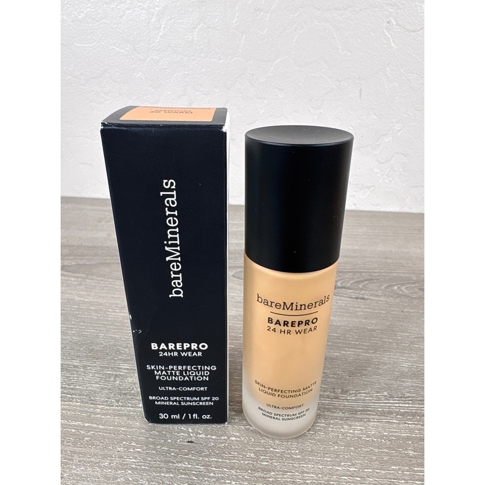 bareMinerals BAREPRO 24HR Wear Matte Liquid Foundation SPF 20 Medium 30 Warm 1oz